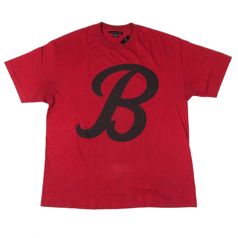 Black Scale Big B Logo Red Tee T Shirt size XL Streetwear B4